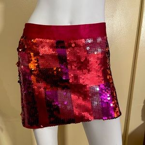 Sequin mini skirt
